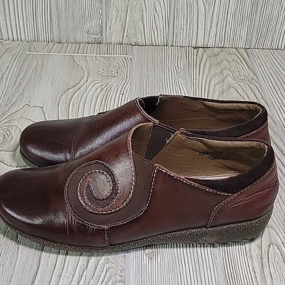 L' Artiste Spring Step Uno Slip On Brown Leather Shoes Womens Size 38 US 7.5-8 - Picture 4 of 13